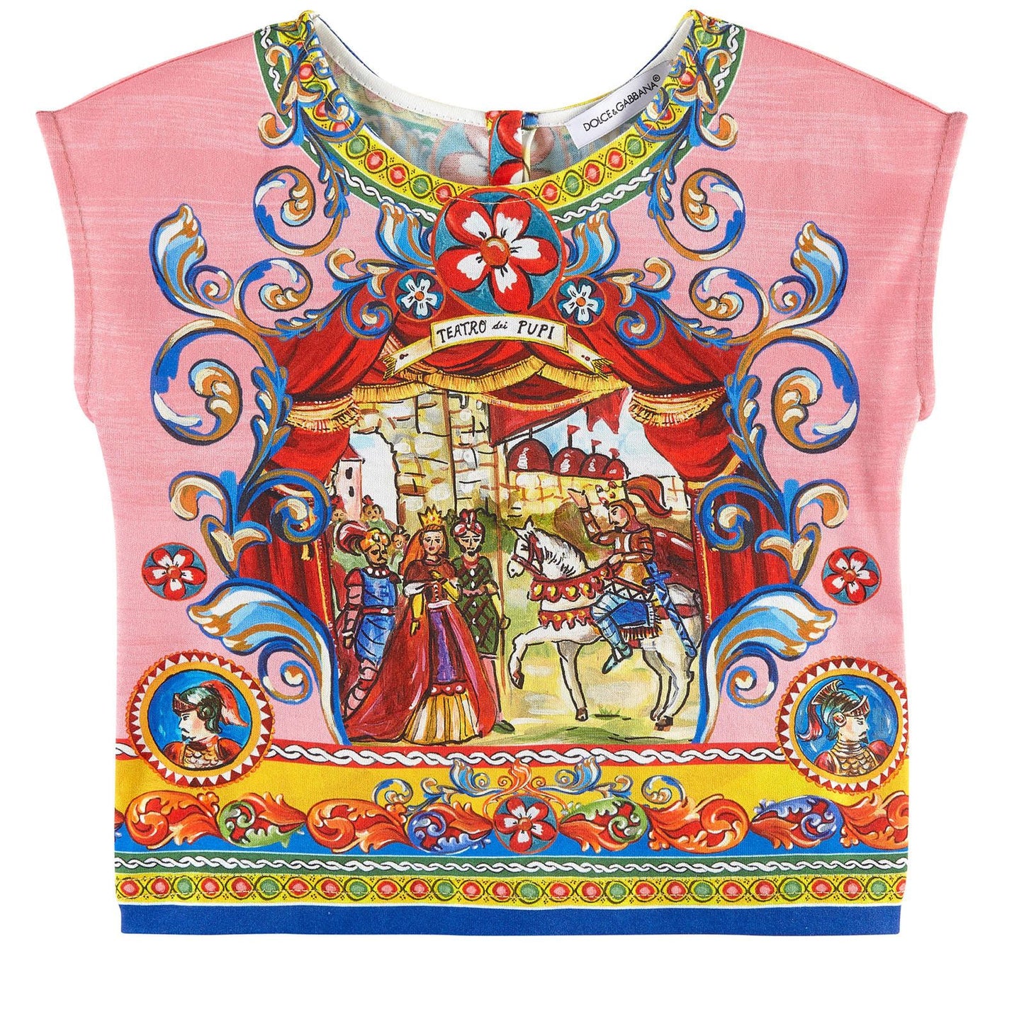 Girls Multicolor Teatro Pupi Printed Blouse