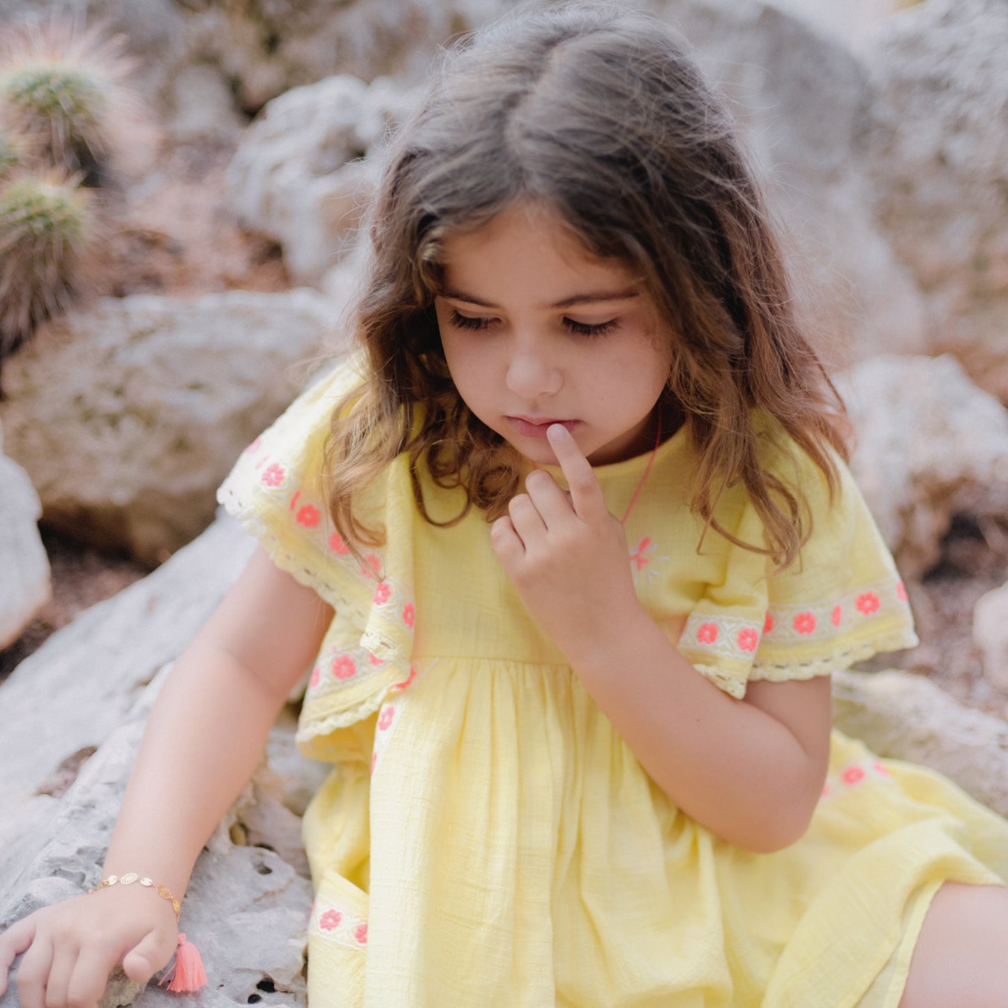Girls Lemon "Hindaka" Dress