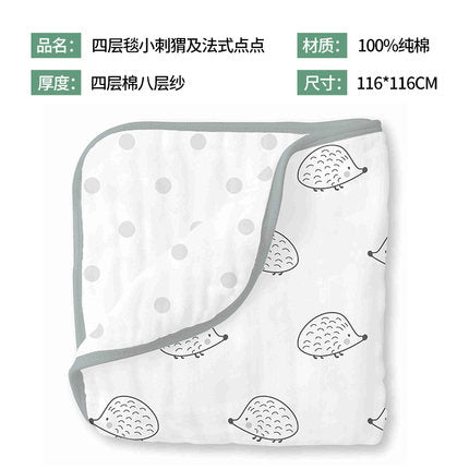 婴儿纱布午睡毯子