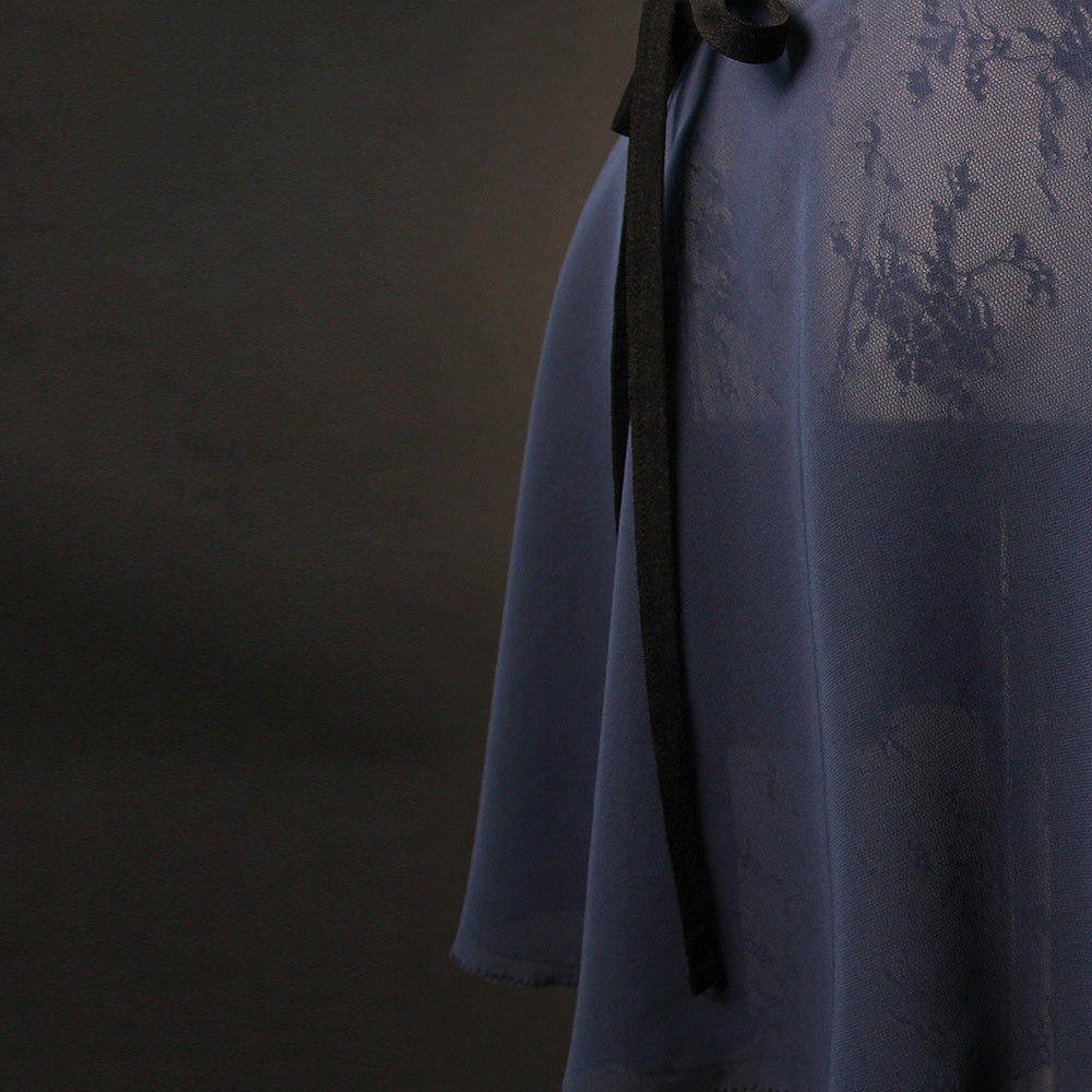 女士藏青色双面芭蕾舞短裙