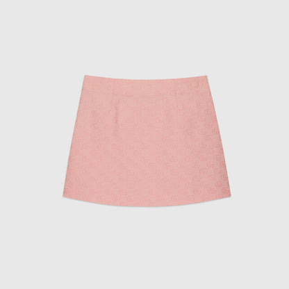 女童粉色Logo短裙