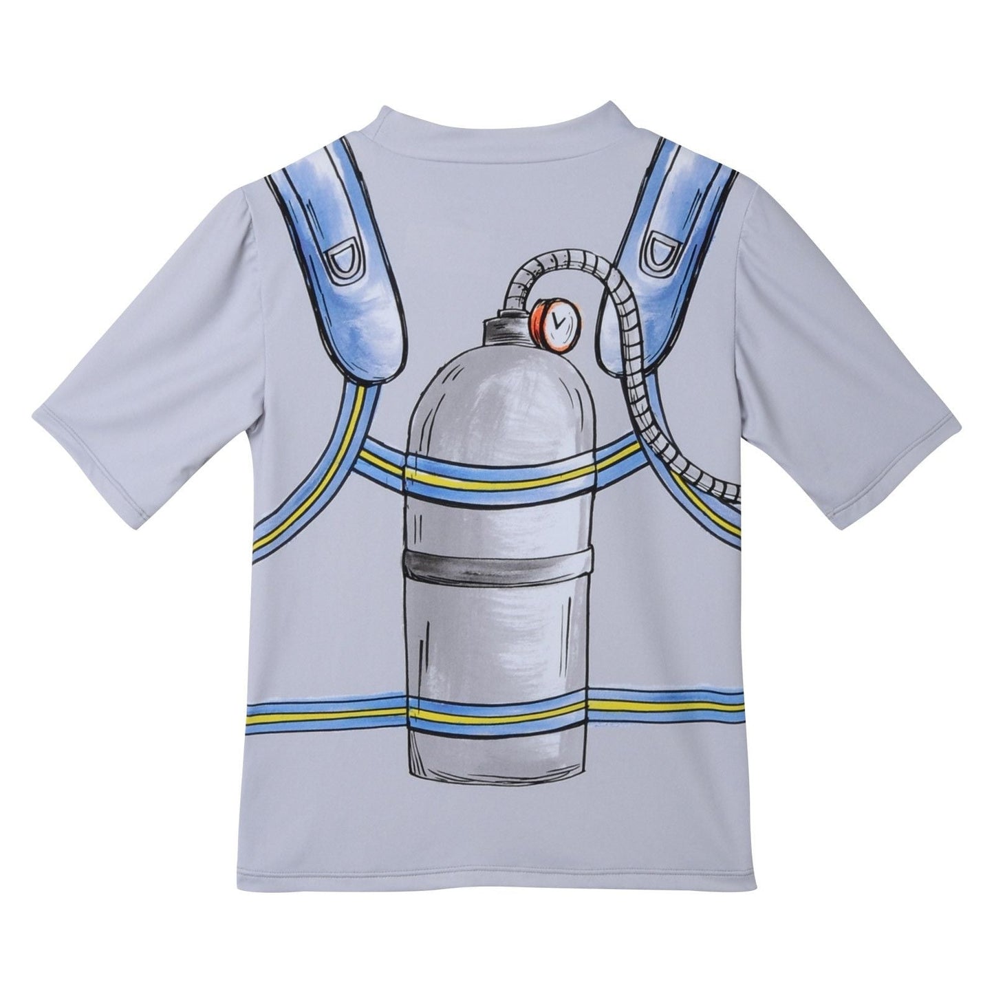 Boys Grey Belt Printed Trims  Swimsuits