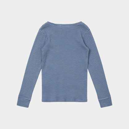 儿童蓝色棉上衣