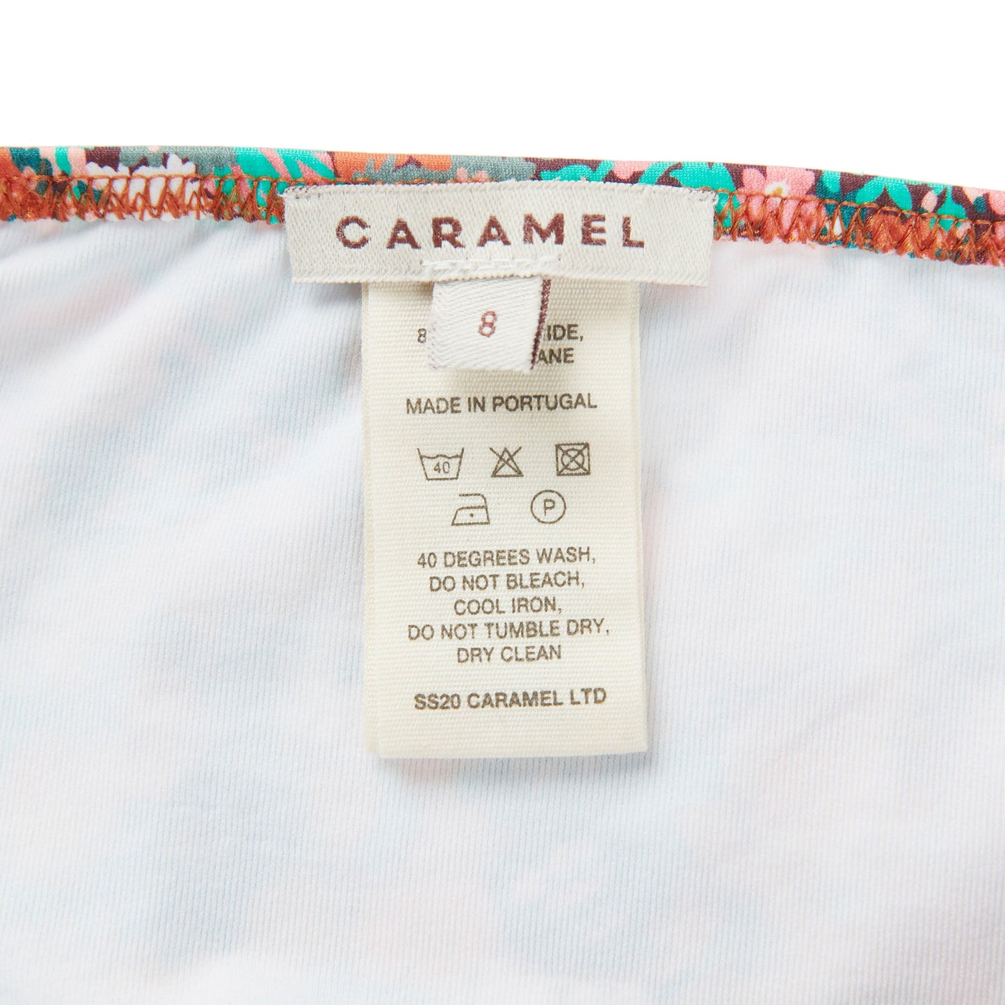 女童绿色碎花泳装