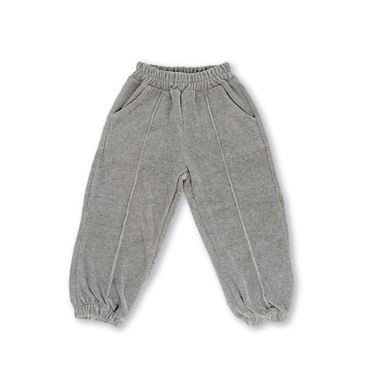 女童灰色棉长裤