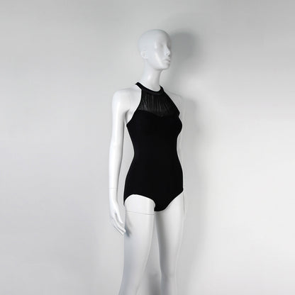 女士黑色芭蕾舞连体衣