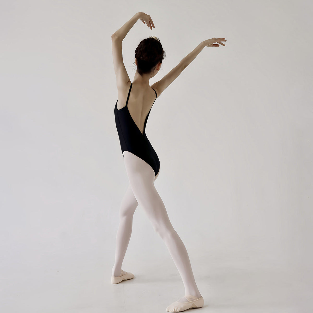 女童黑色芭蕾舞连体衣(New Bella Entrance Exam Leotard Black/black)