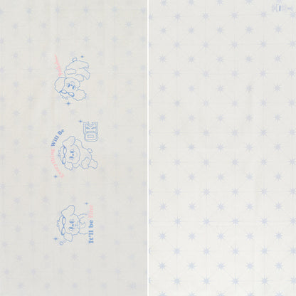 白色小狗印花游泳浴巾(130x70cm)