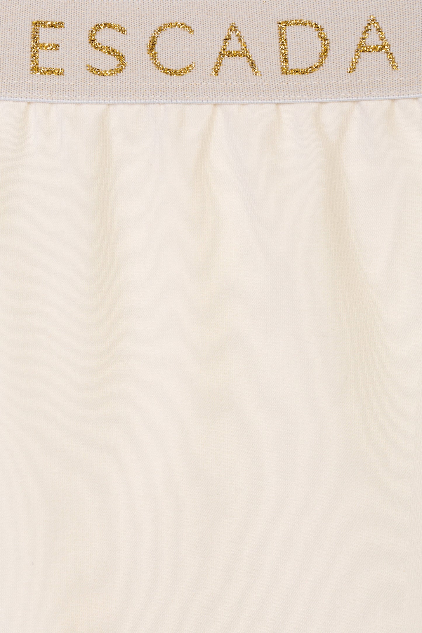 Girls Embroidered Logo Bottoms in Ivory