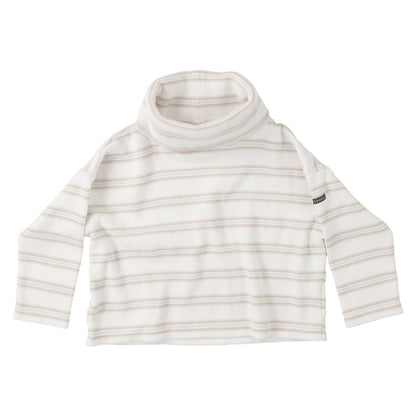 儿童白色条纹棉T恤