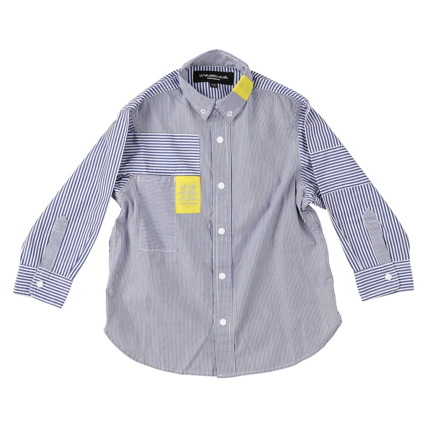 儿童蓝色条纹衬衫