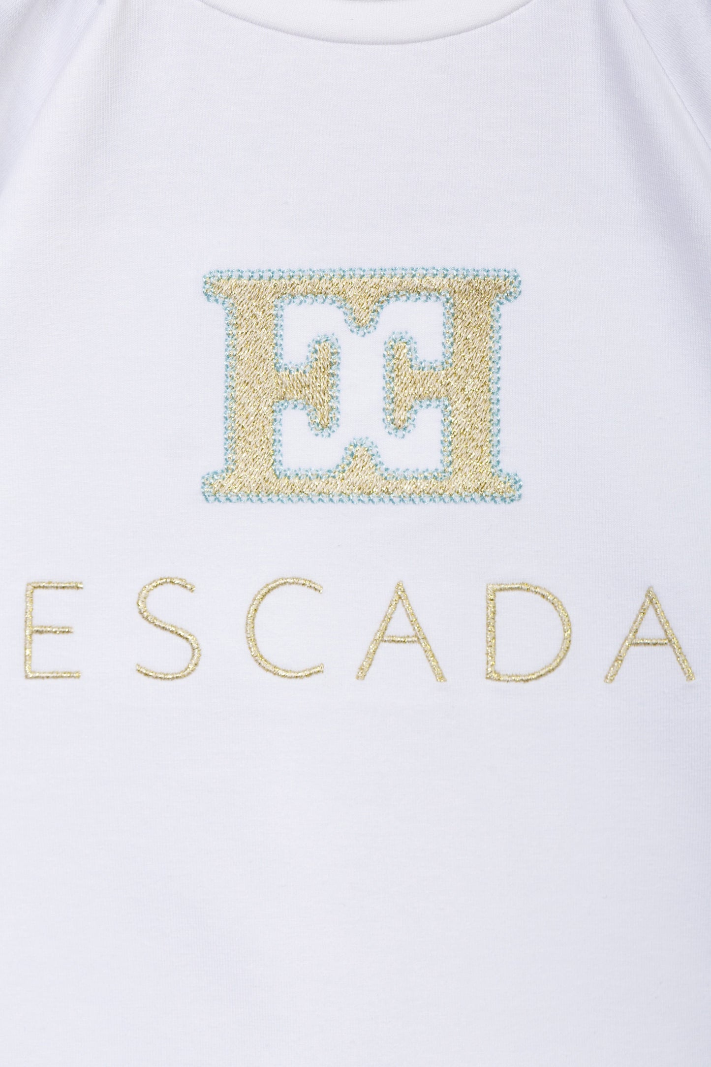 Baby Girls Embroidered Logo T-Shirt in White