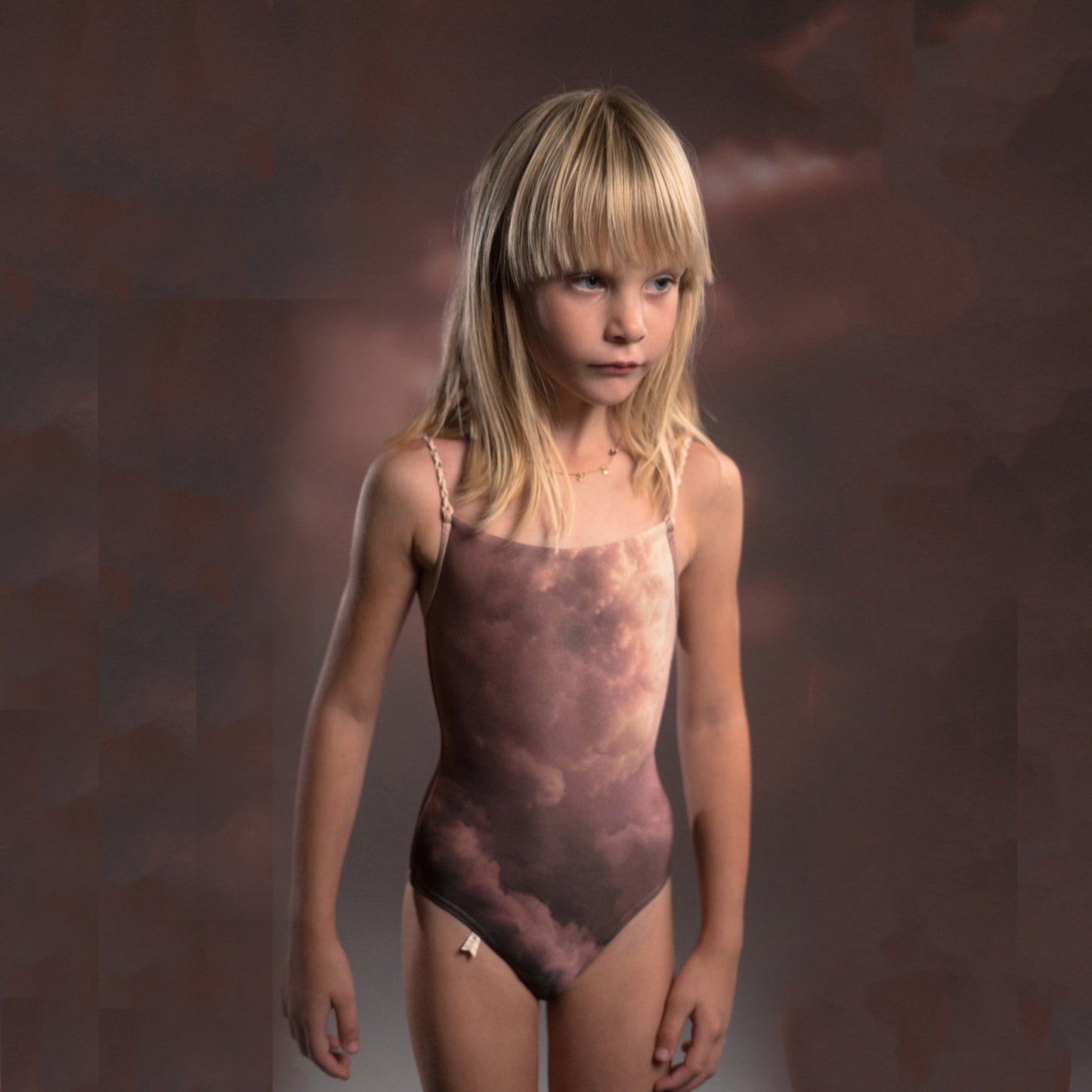 女童灰粉色芭蕾舞连体衣(J202LE02VL/sunrise)