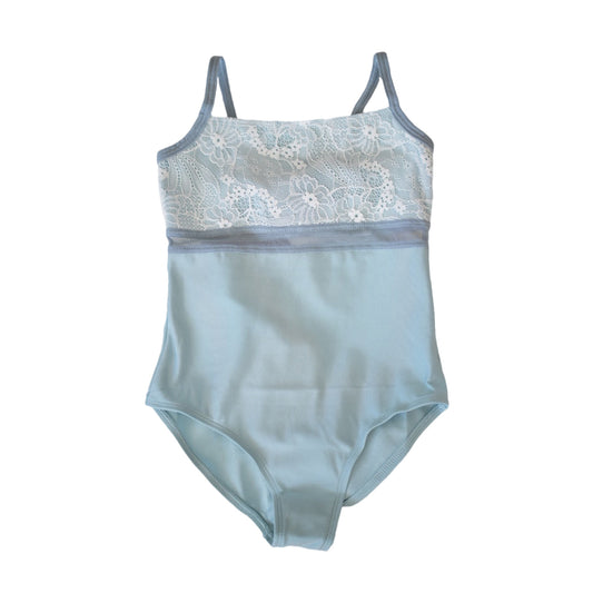 (25年2月到货)女童冰蓝色"BRIGID"芭蕾舞连体衣(KC17038-C42/L37+L37+P02+TP17)