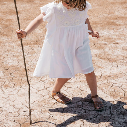 Girls White "Aurelia" Dress