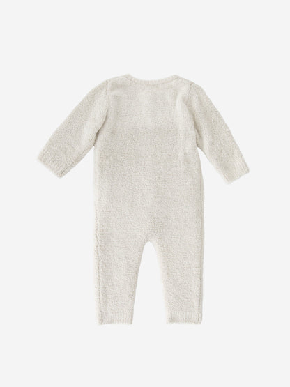 7AM Enfant 婴儿毛绒长袖连体衣（象牙色）