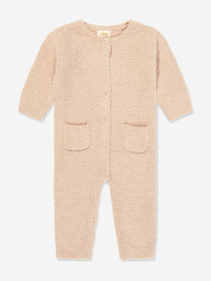 7AM Enfant 婴儿毛绒长袖连体衣（米色）