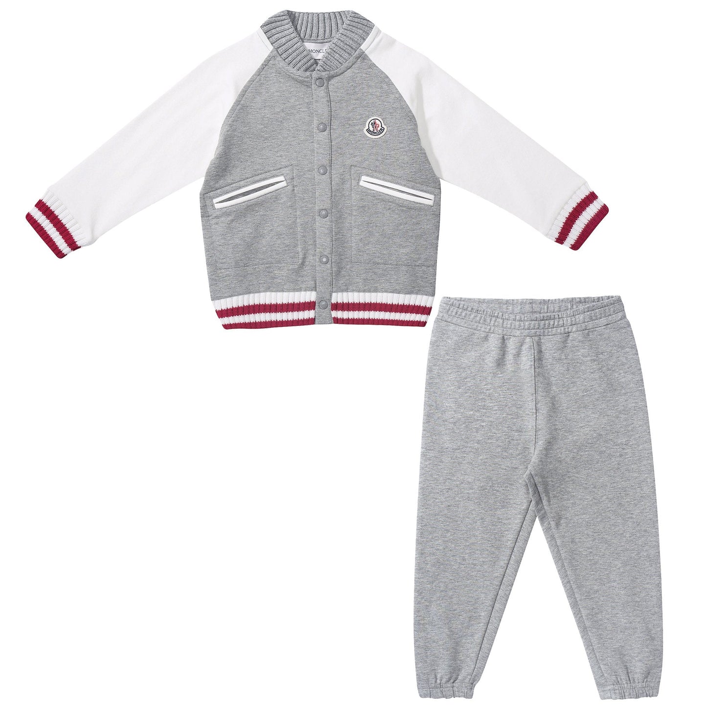 Baby Grey Cotton  Jersey Tracksuit