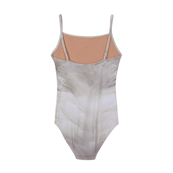 女童白色芭蕾舞连体衣(J181LE01VL/white)