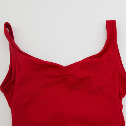 女童红色芭蕾舞连体衣