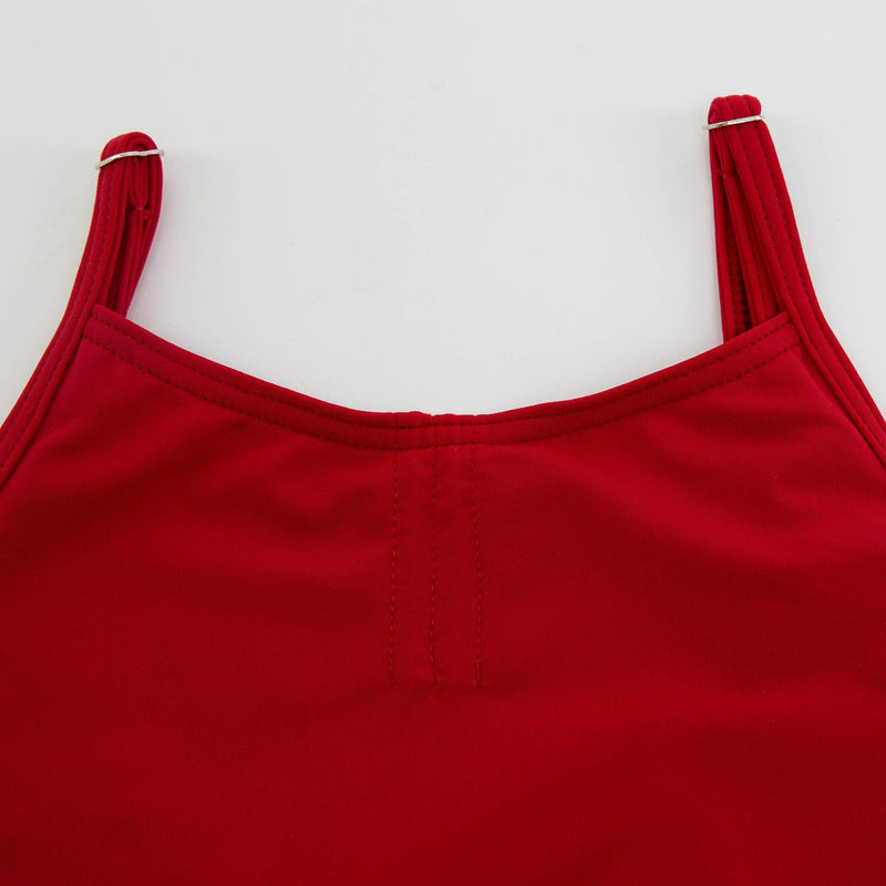 女童红色芭蕾舞连体衣(DAD1491/1M/red)