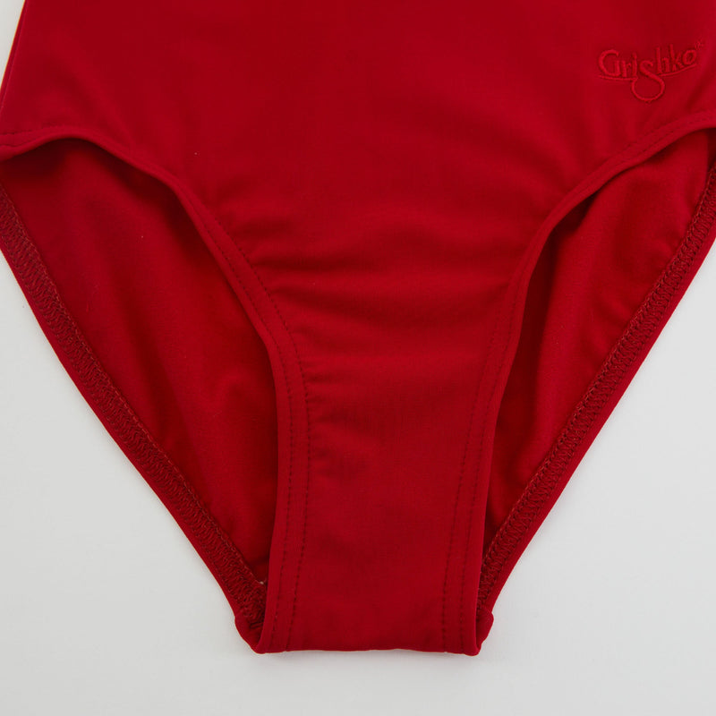 女童红色芭蕾舞连体衣(DAD1491/1M/red)