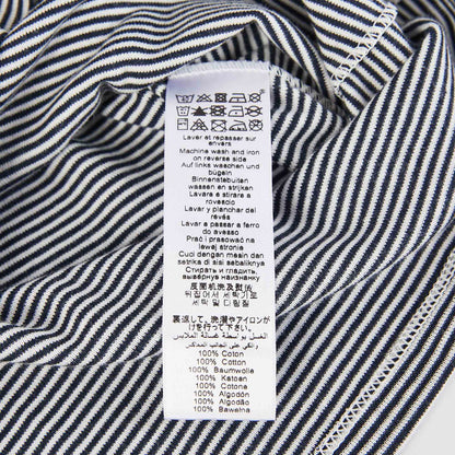 女士黑色条纹棉T恤