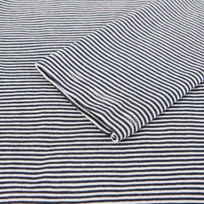 女士黑色条纹棉T恤