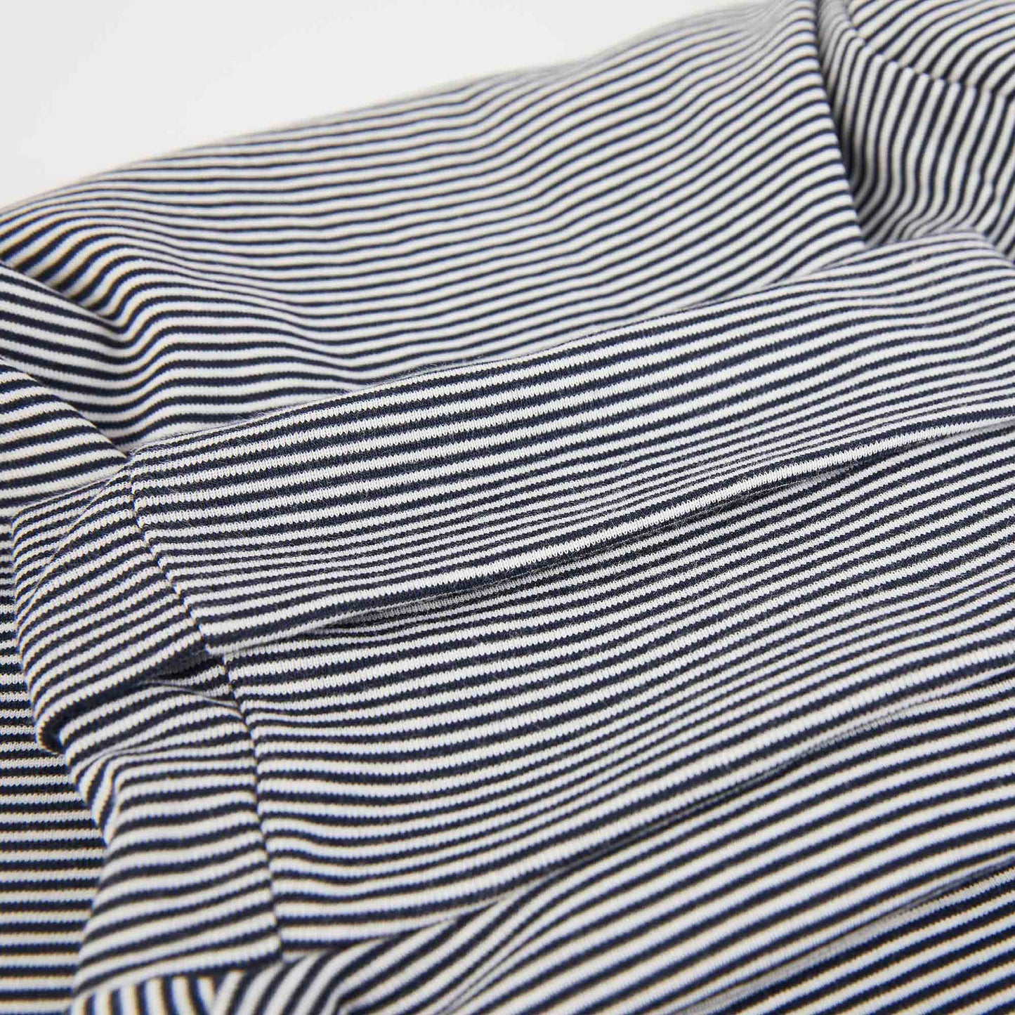 女士黑色条纹棉T恤