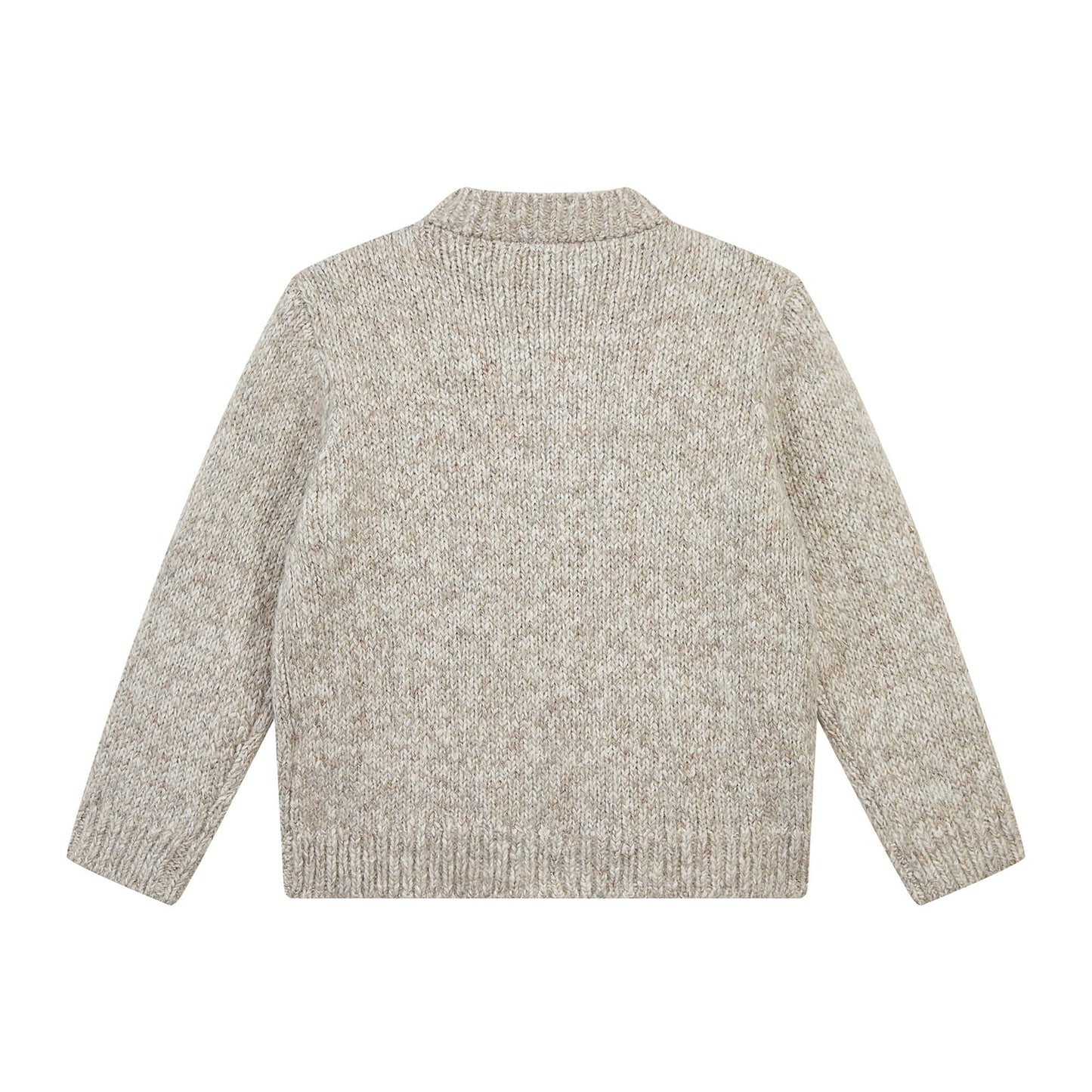 男童米色拉链开衫