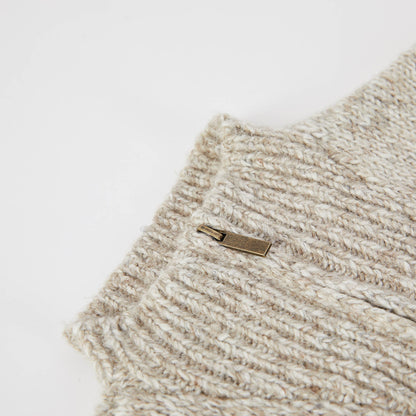 男童米色拉链开衫