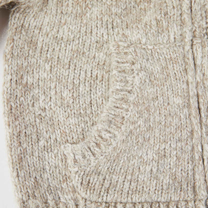 男童米色拉链开衫