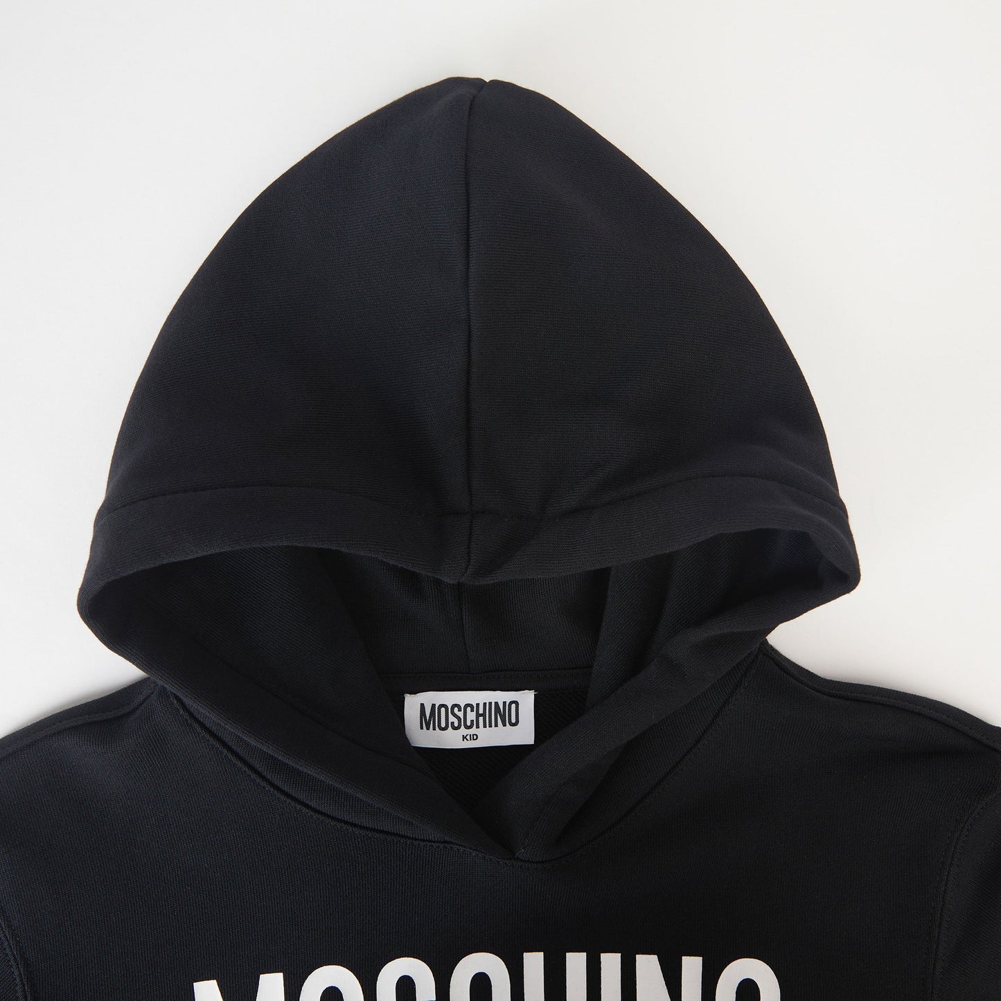 女童黑色Logo棉连衣裙