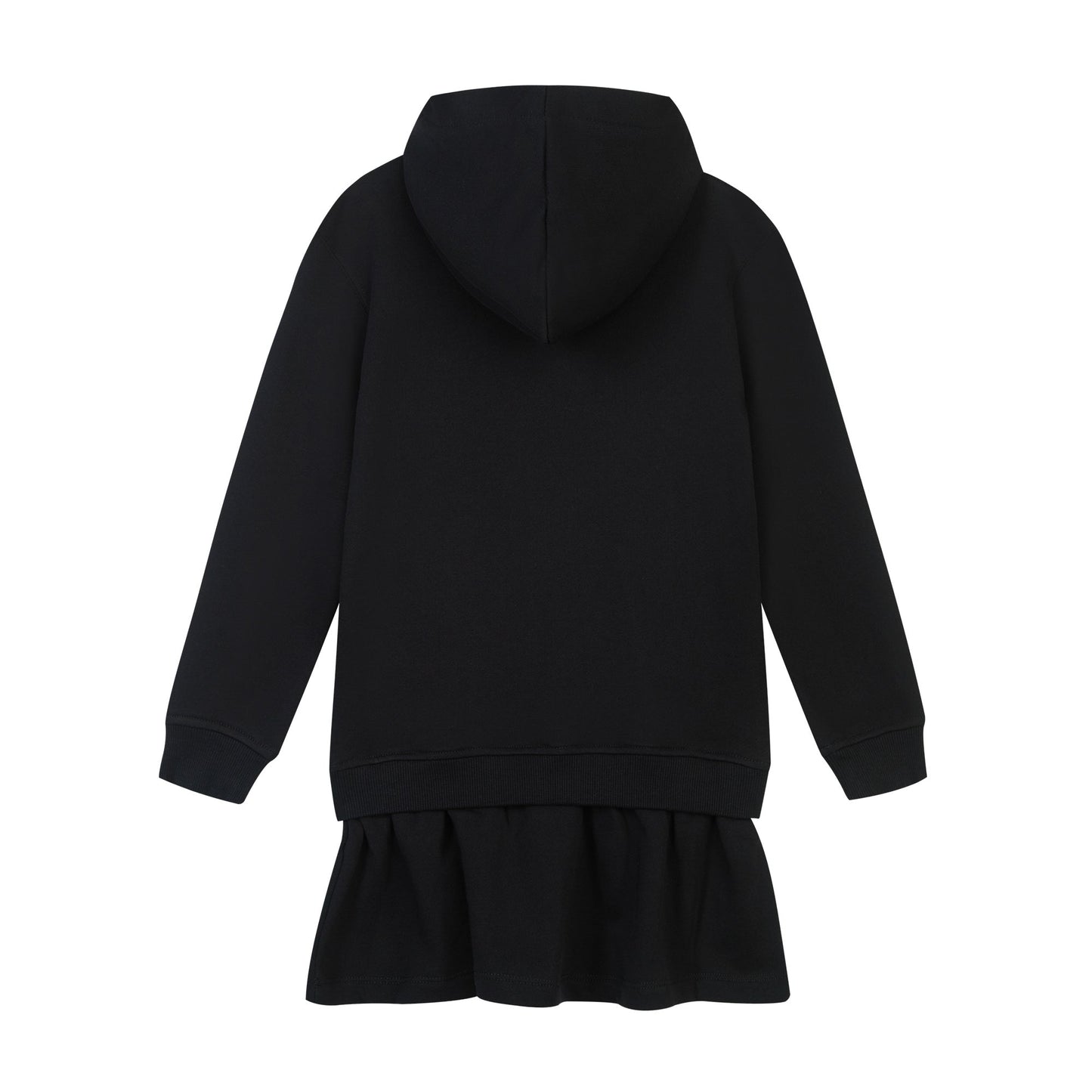 女童黑色Logo棉连衣裙