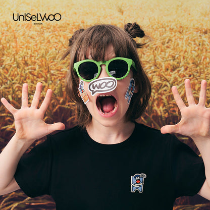 亲子款黑色三防短袖T恤