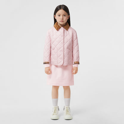 女童粉色棉服