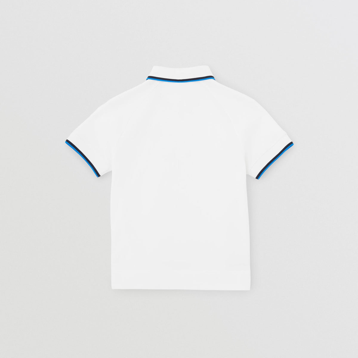 男童白色Logo棉Polo衫