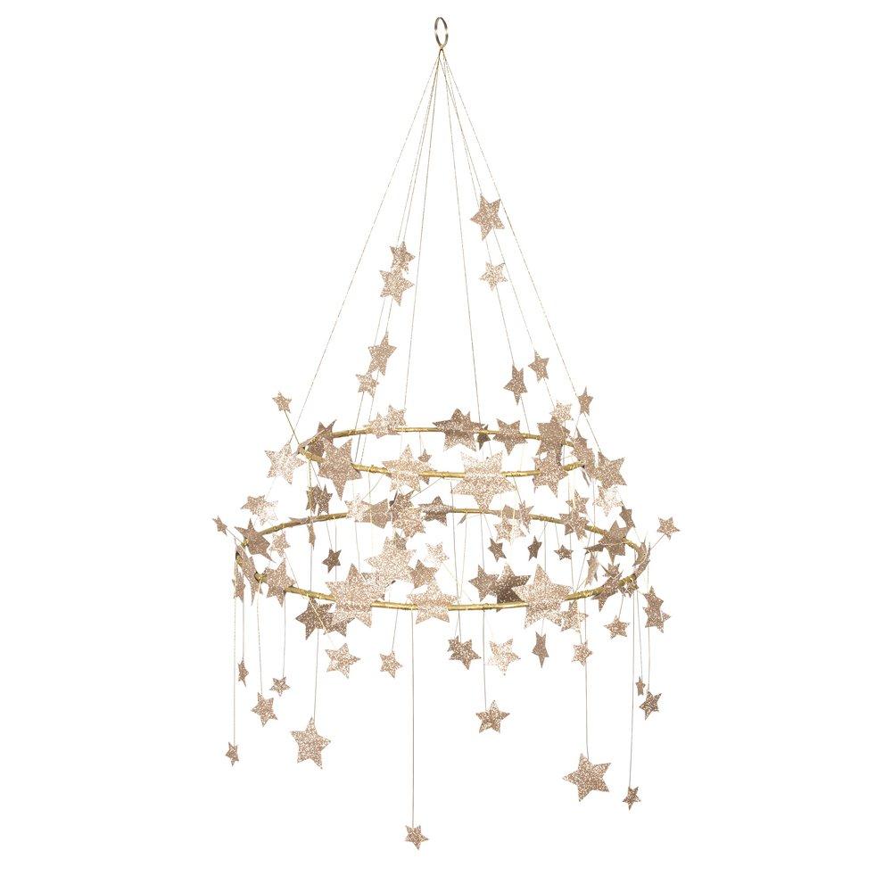 金色闪光星星枝形吊灯
