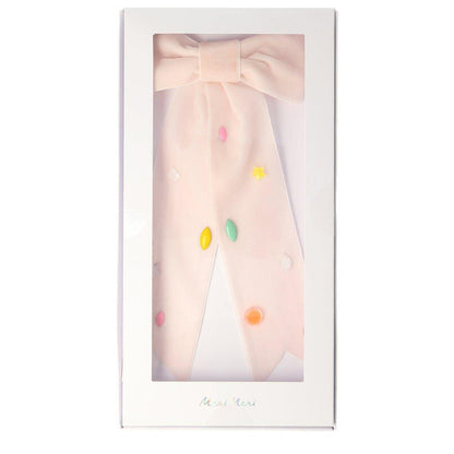 粉色蝴蝶结发夹