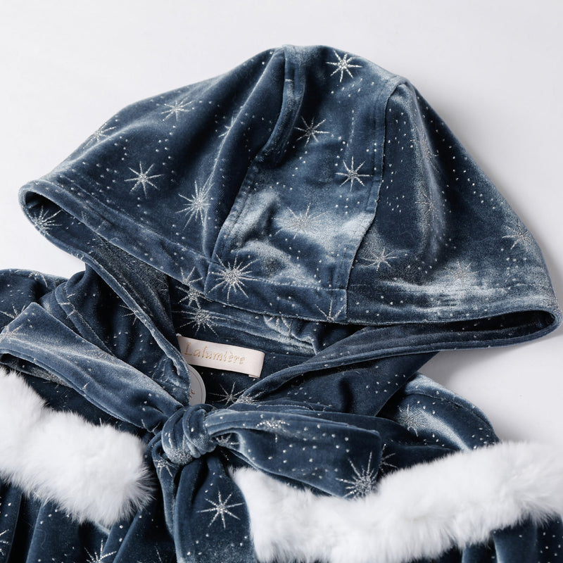 女童蓝色冰雪公主斗篷