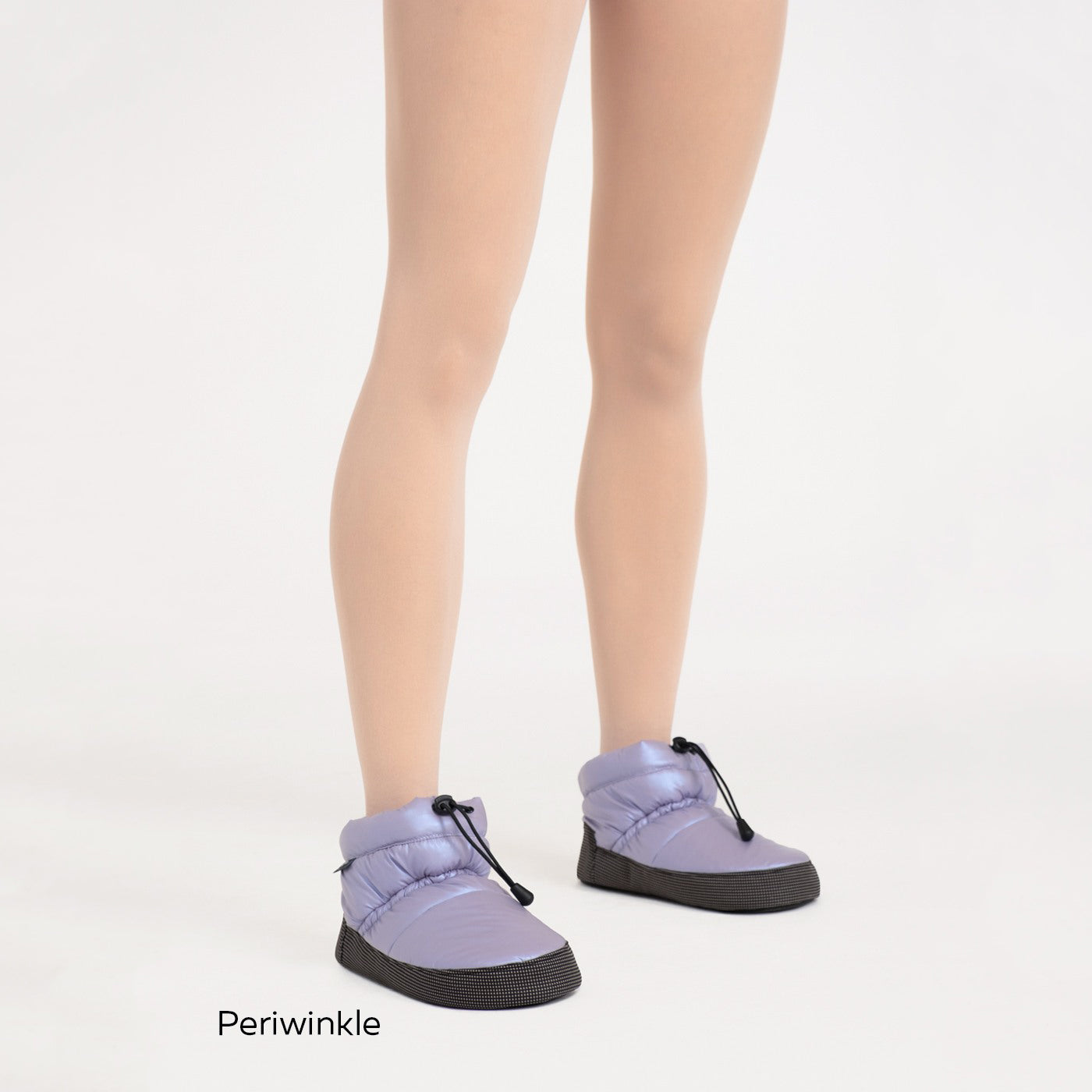 女童紫色芭蕾舞保暖鞋