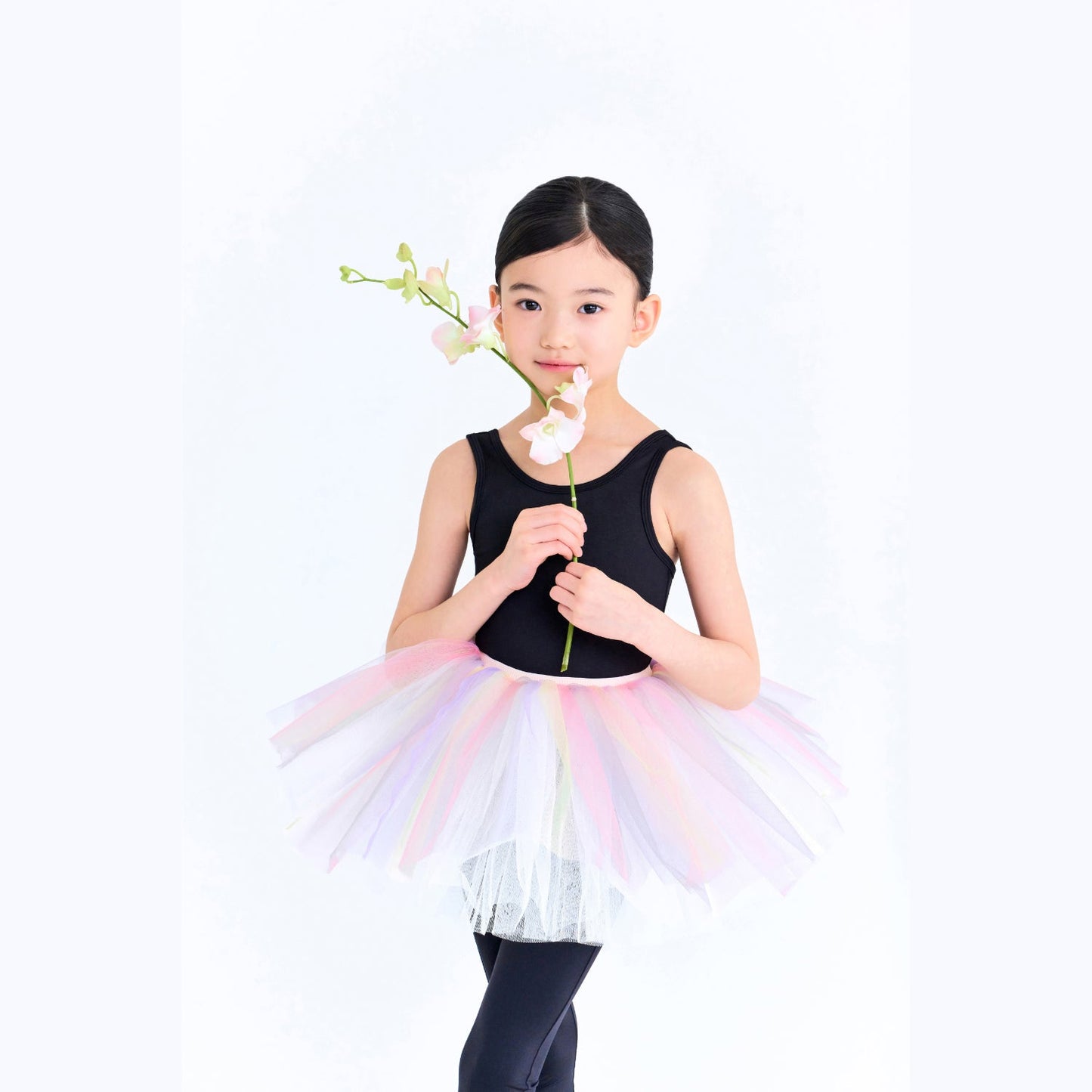 女童彩色芭蕾舞短裙