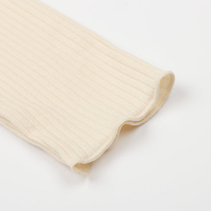 女童奶油白芭蕾舞T恤