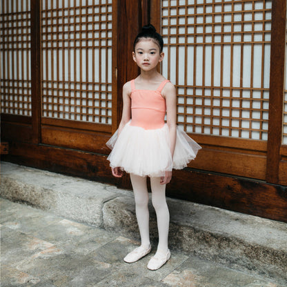 女童桃色芭蕾舞连体衣