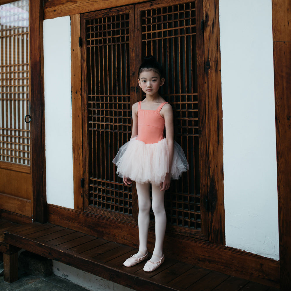女童桃色芭蕾舞连体衣