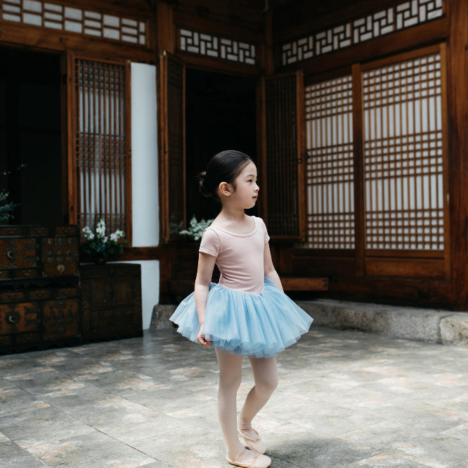 女童粉色芭蕾舞连体衣