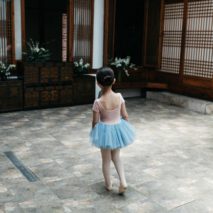 女童粉色芭蕾舞连体衣