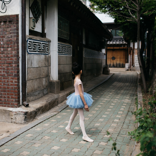 女童粉色芭蕾舞连体衣