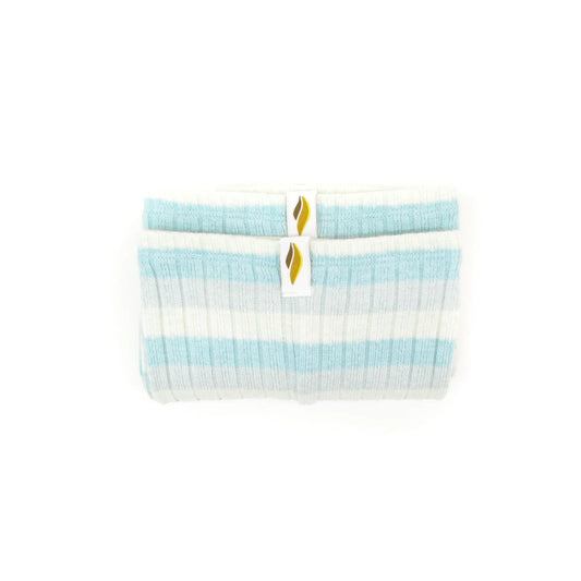 成人款浅蓝色条纹芭蕾舞护腿