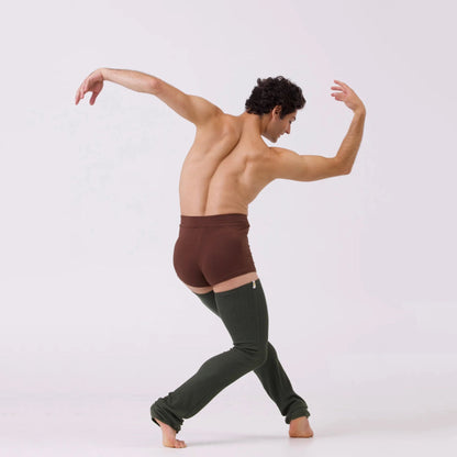 儿童绿色芭蕾舞护腿